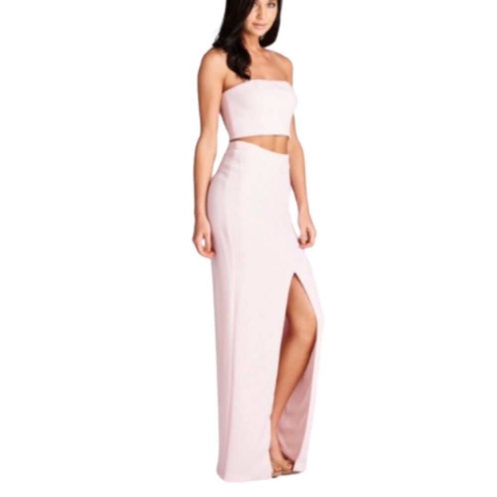 Rubber Ducky Maxi Slit Pink Skirt Size XS